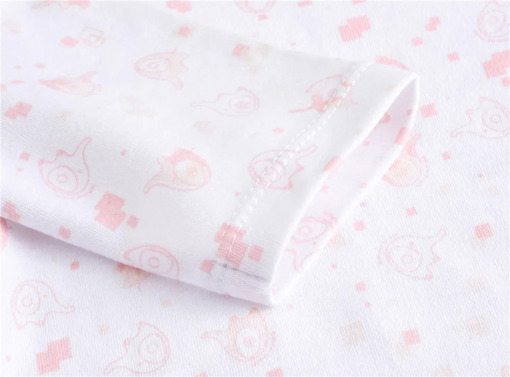 Kavkas Baby Bodysuit Set – 3/6pcs Cotton Long Sleeve Rompers (Newborn–Toddler)