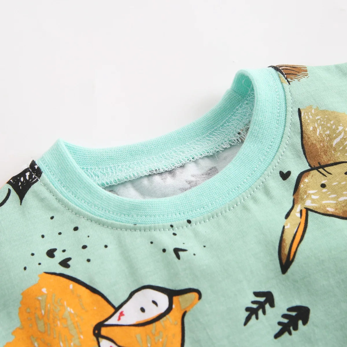 Boys Cartoon Cotton Summer Outfit – 2Pcs