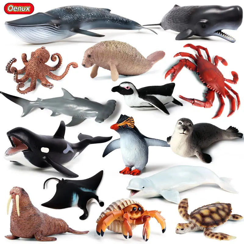 Oenux Ocean Animal Turtle Figurines