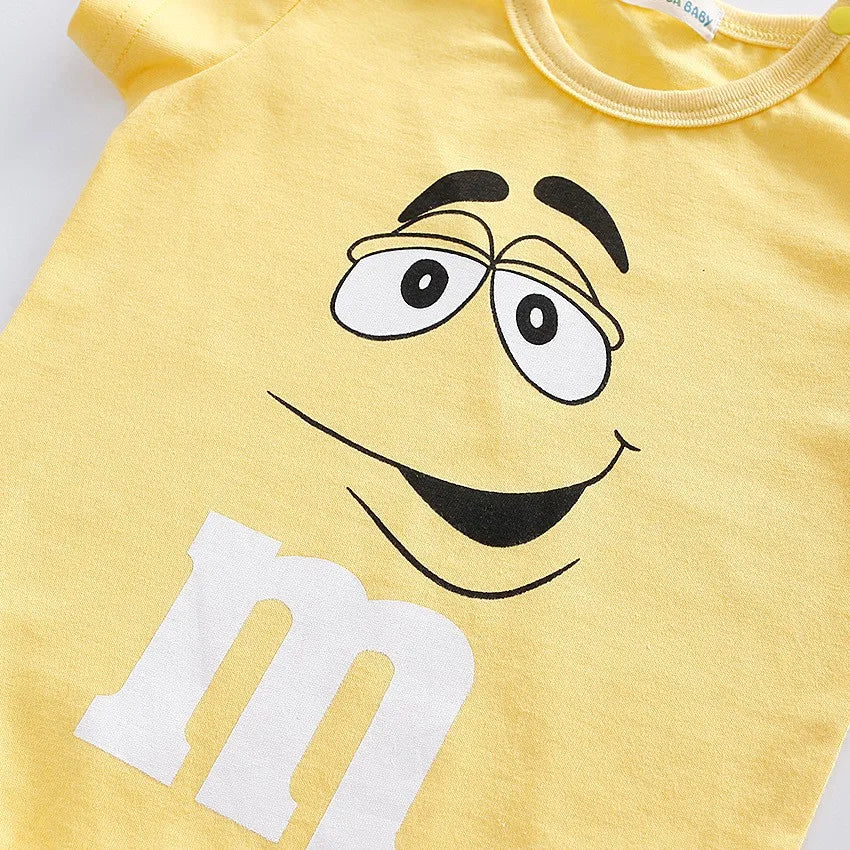 Baby Summer Romper – Cotton Short Sleeve Bodysuit (0–24M)