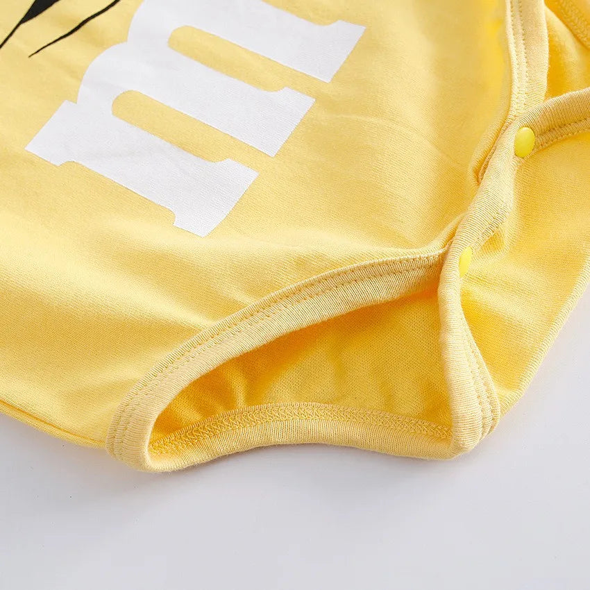 Baby Summer Romper – Cotton Short Sleeve Bodysuit (0–24M)