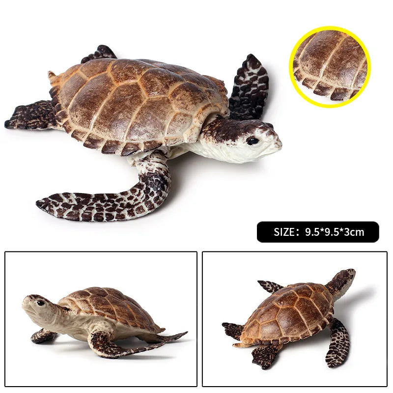Oenux Ocean Animal Turtle Figurines