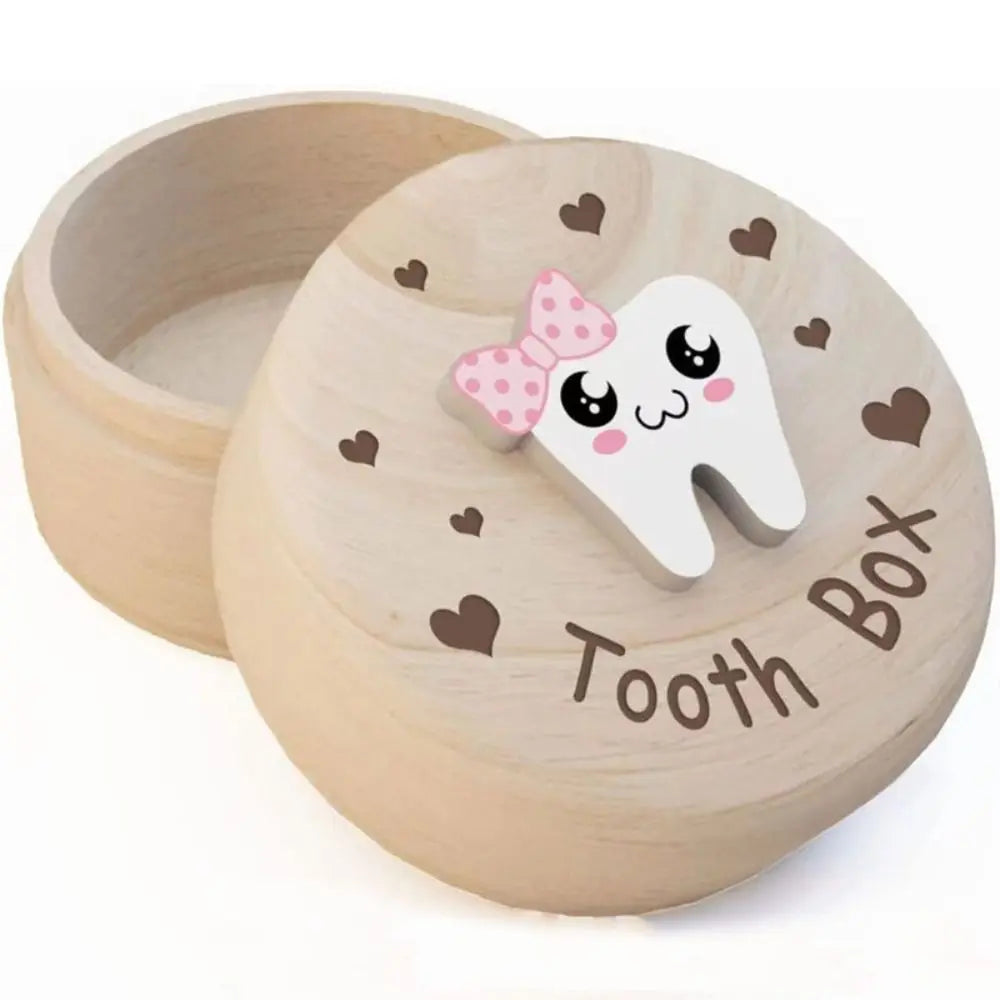 Wooden Baby Tooth Organizer – Keepsake Box