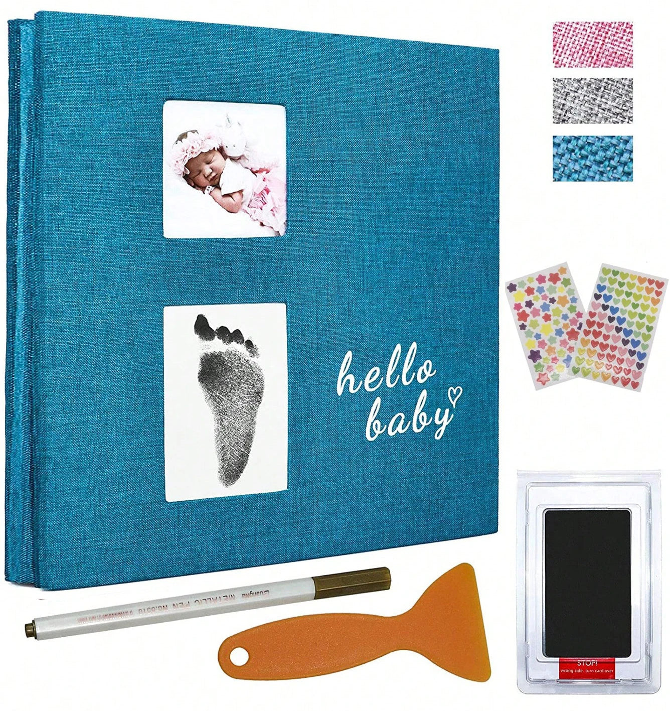 Baby Memory Photo Album – Self-Adhesive 4x6 Clip Book Set