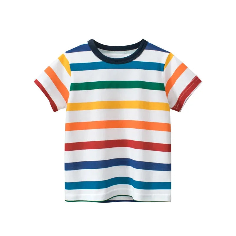 Boys Cotton Cartoon Summer T-Shirt – Ages 2–9