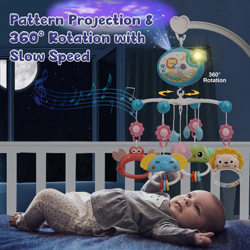 Musical Baby Crib Mobile – Light & Music Projector