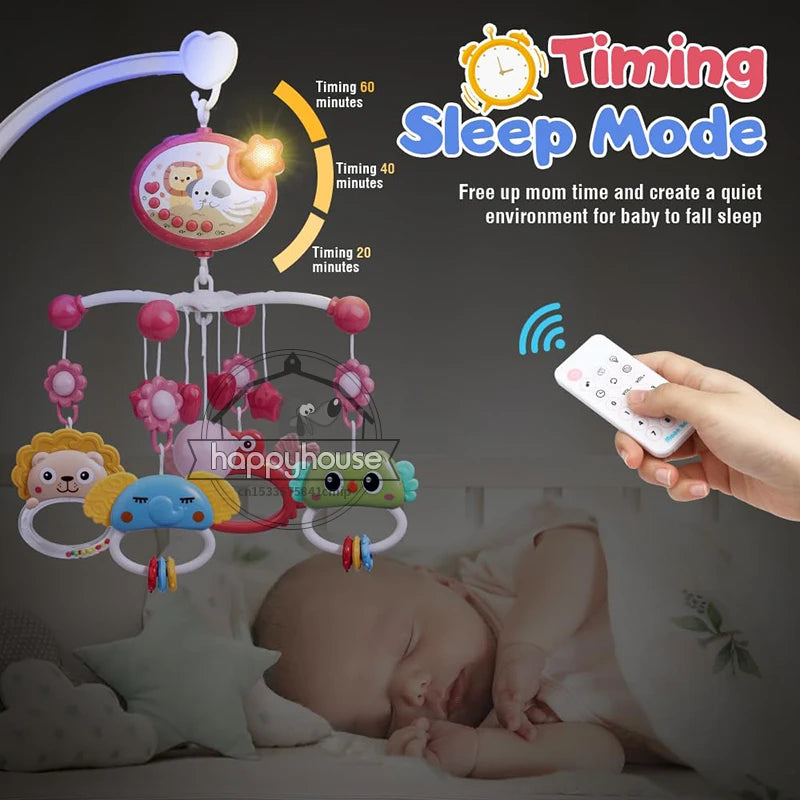 Musical Baby Crib Mobile – Light & Music Projector