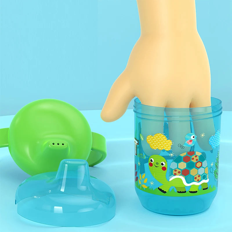 Cute Duckbill Baby Training Cup – Leakproof with Handles & Flip Lid BPA-Free