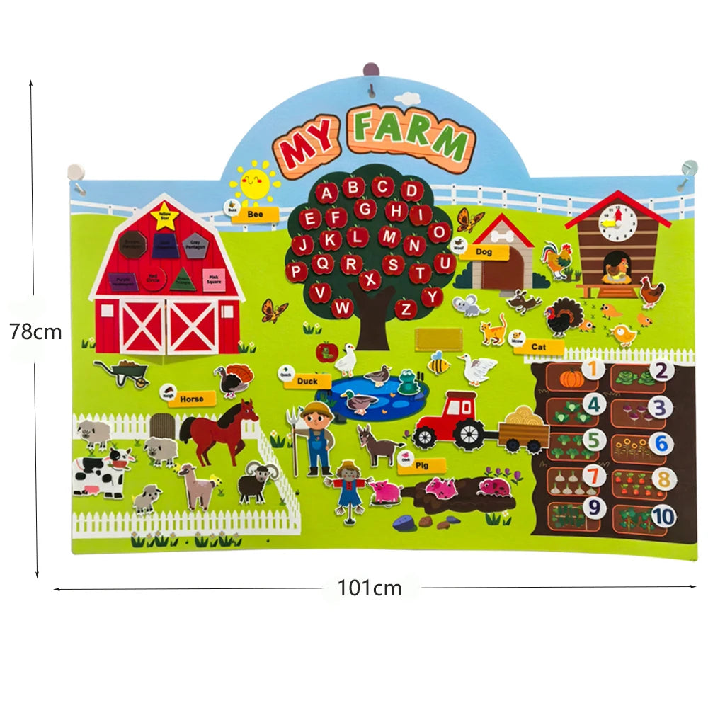 Farm Animals Felt Storyboard Play Kit