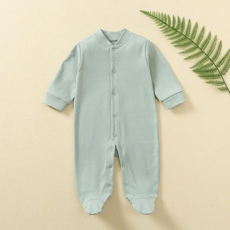 100% Cotton Baby Romper – Newborn Jumpsuit Sleepsuit (Autumn & Spring)