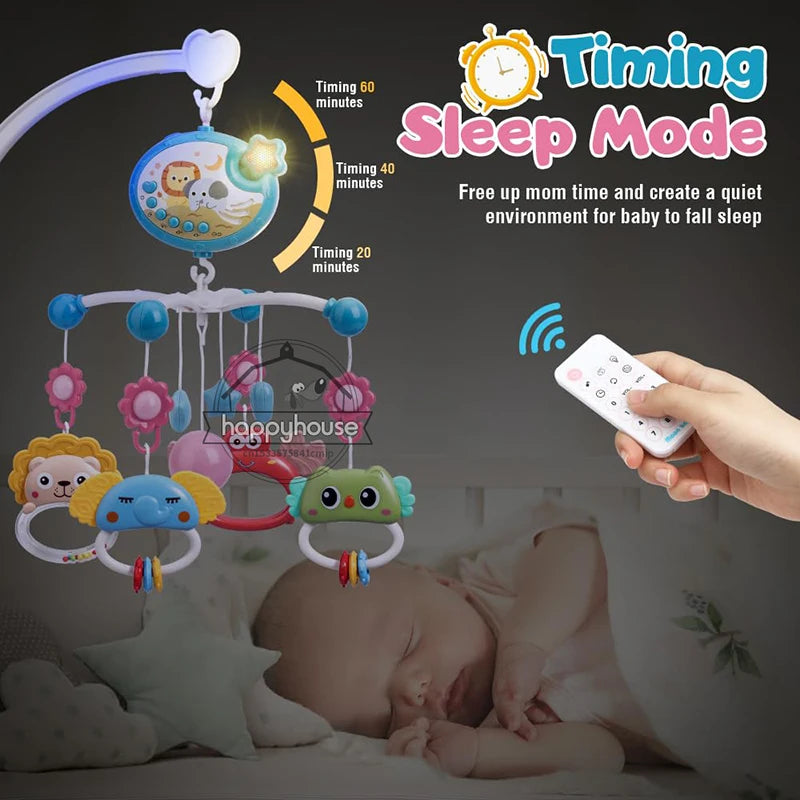 Musical Baby Crib Mobile – Light & Music Projector