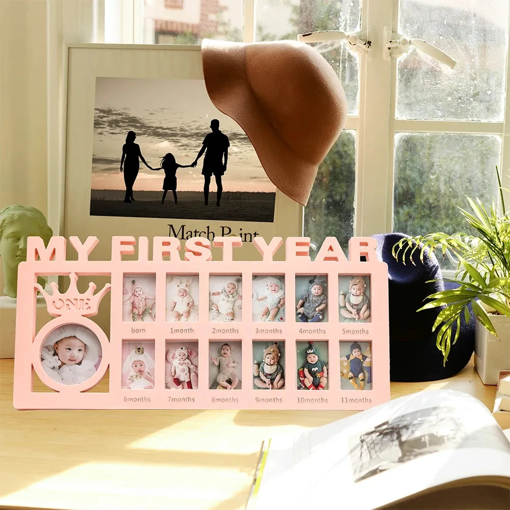 Baby Keepsake Frame – My First Year (0–12 Months)