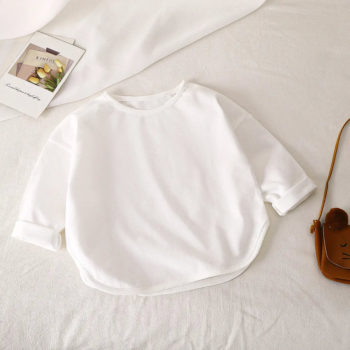 Autumn Baby Cotton Long-Sleeve Top – Boys & Girls