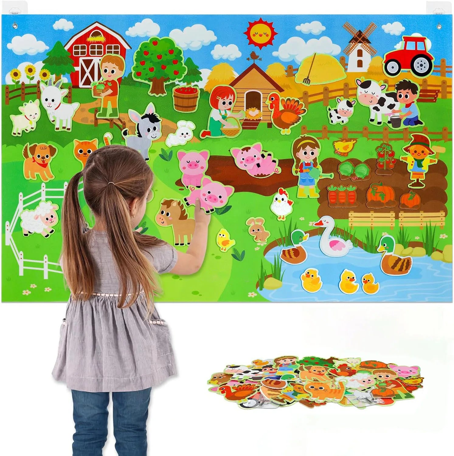 Farm Animals Felt Storyboard Play Kit