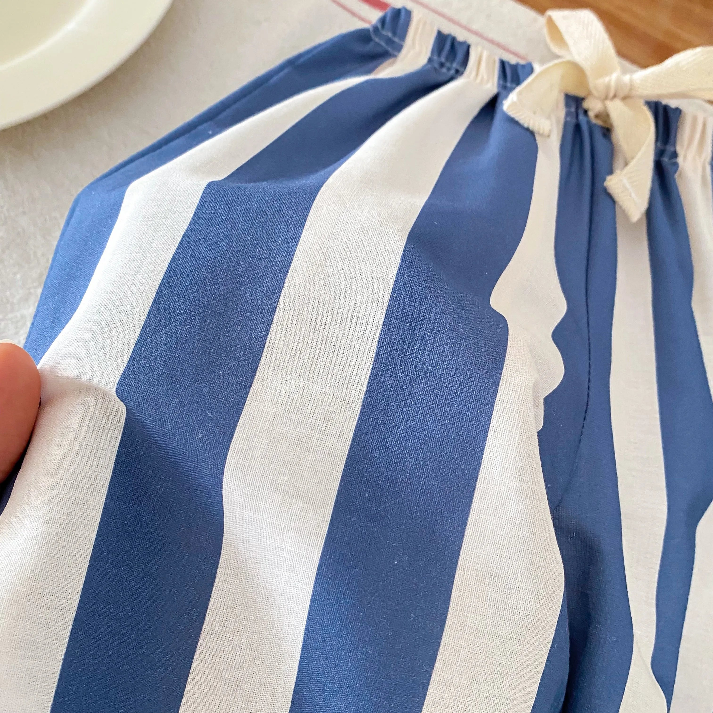 Kids Striped Harem Pants – Loose Wide-Leg Trousers (1–5Y)