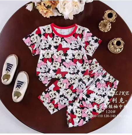 Summer Baby Girl Outfit – Cute T-Shirt & Shorts Set