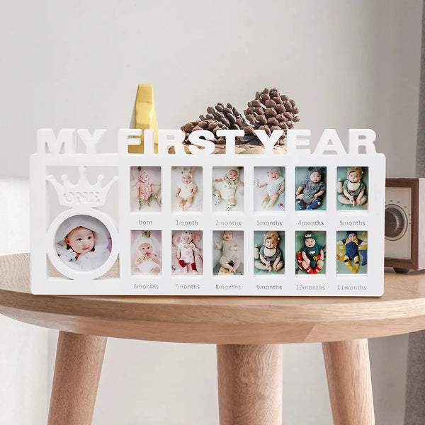 Baby Keepsake Frame – My First Year (0–12 Months)