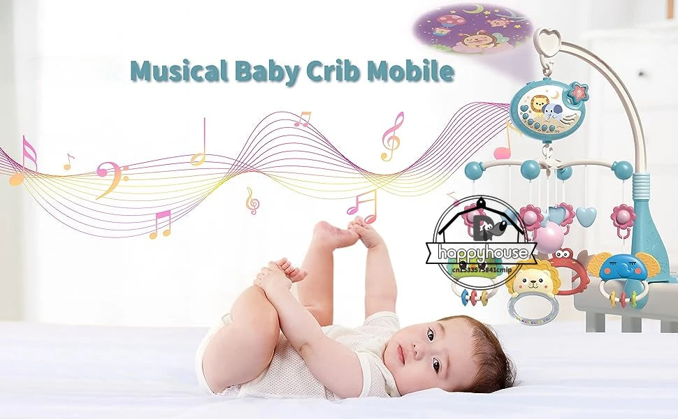 Musical Baby Crib Mobile – Light & Music Projector