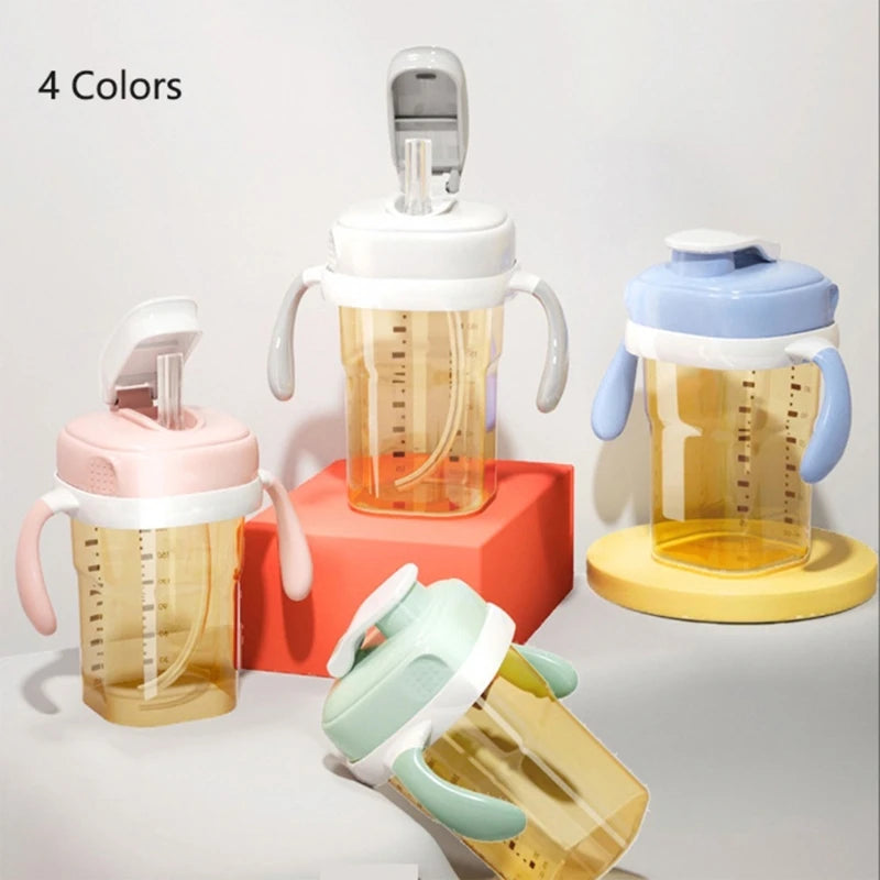 Square Handle Baby Feeding Bottle – Lightweight 6M+
