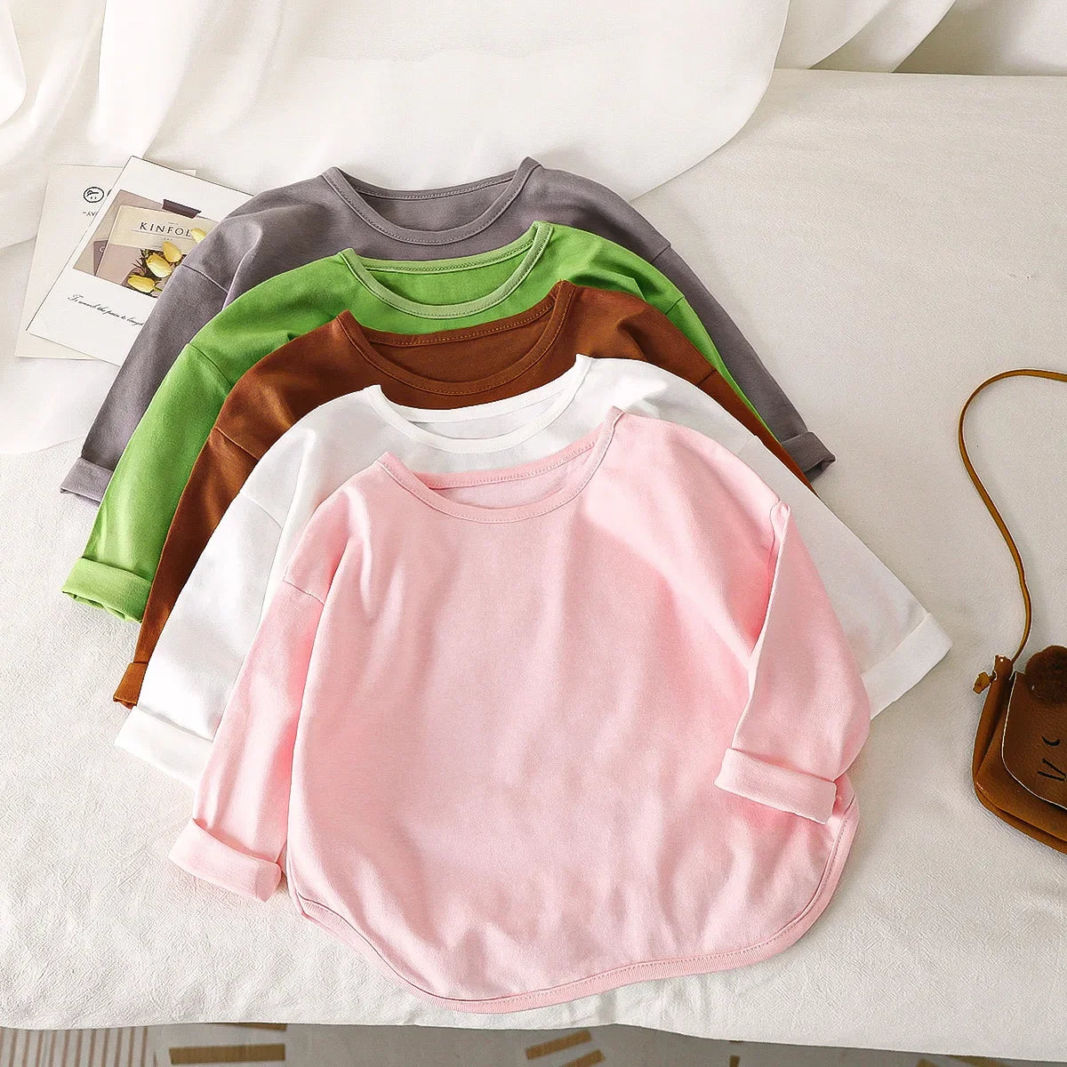 Autumn Baby Cotton Long-Sleeve Top – Boys & Girls