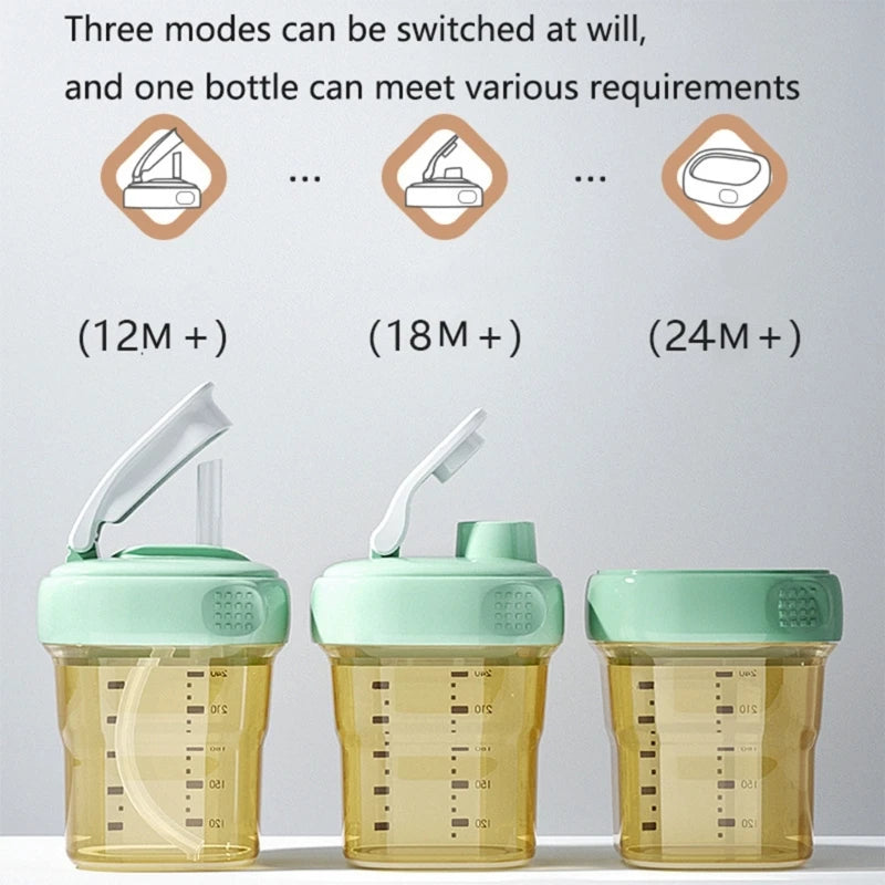 Square Handle Baby Feeding Bottle – Lightweight 6M+