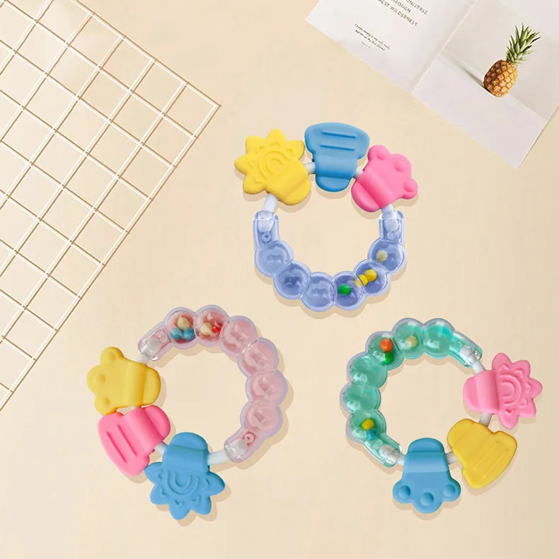 Baby Fruit Silicone Rattle Teether Toy