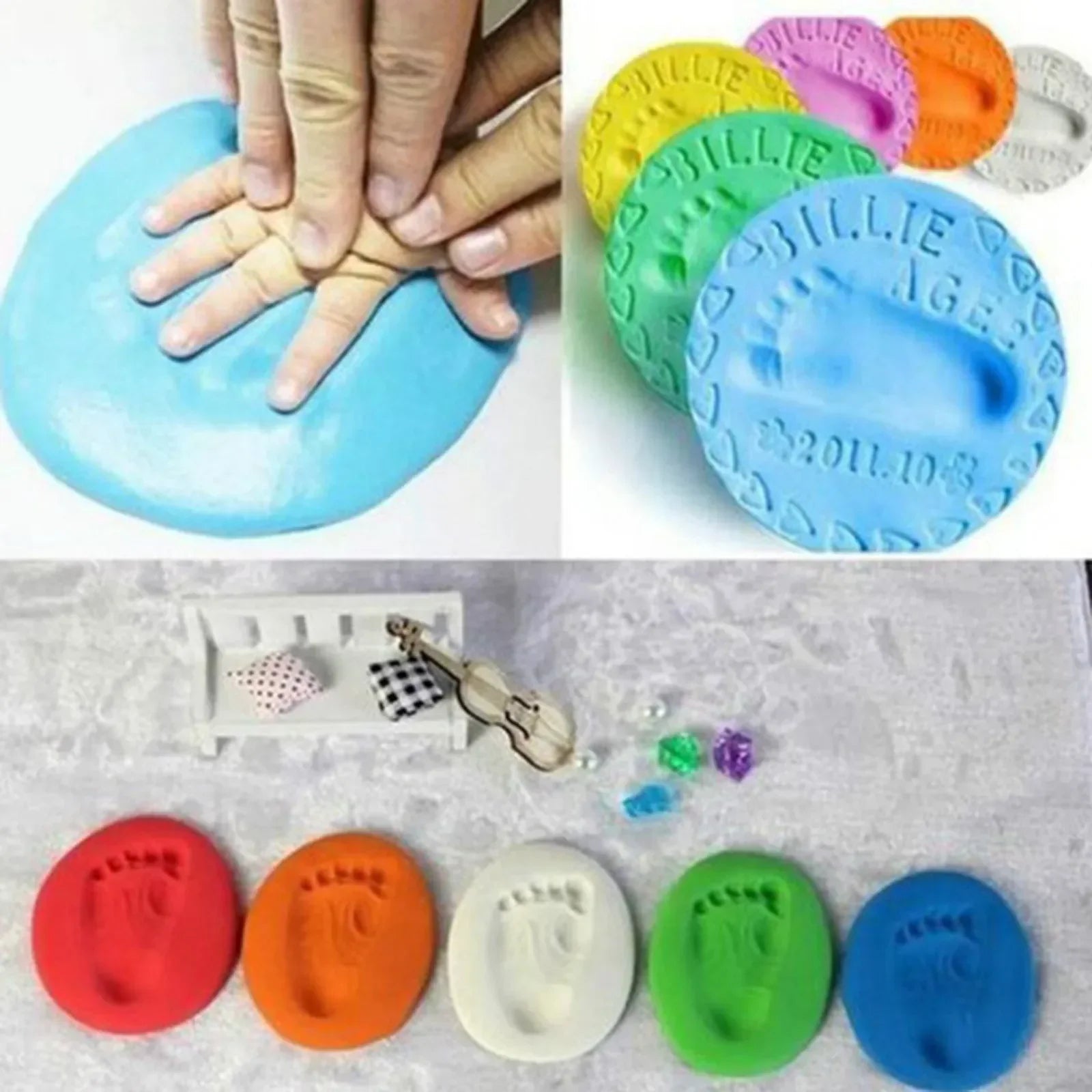Baby Handprint & Footprint Clay – 20/40g