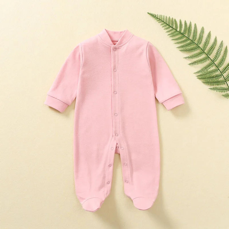100% Cotton Baby Romper – Newborn Jumpsuit Sleepsuit (Autumn & Spring)
