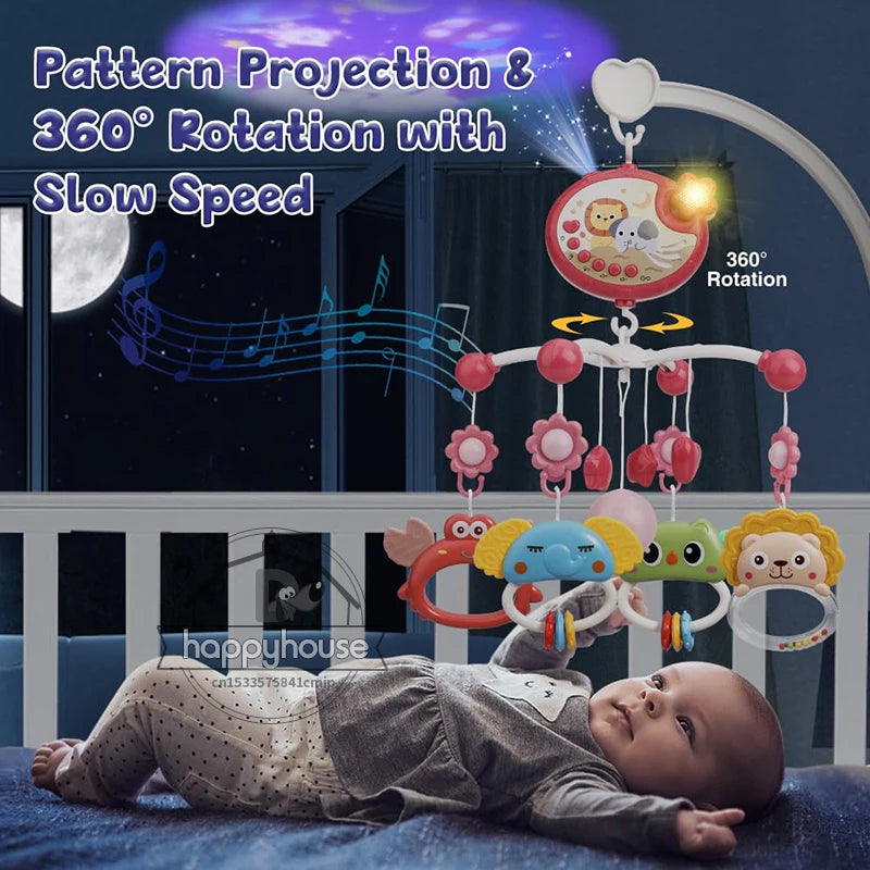 Musical Baby Crib Mobile – Light & Music Projector