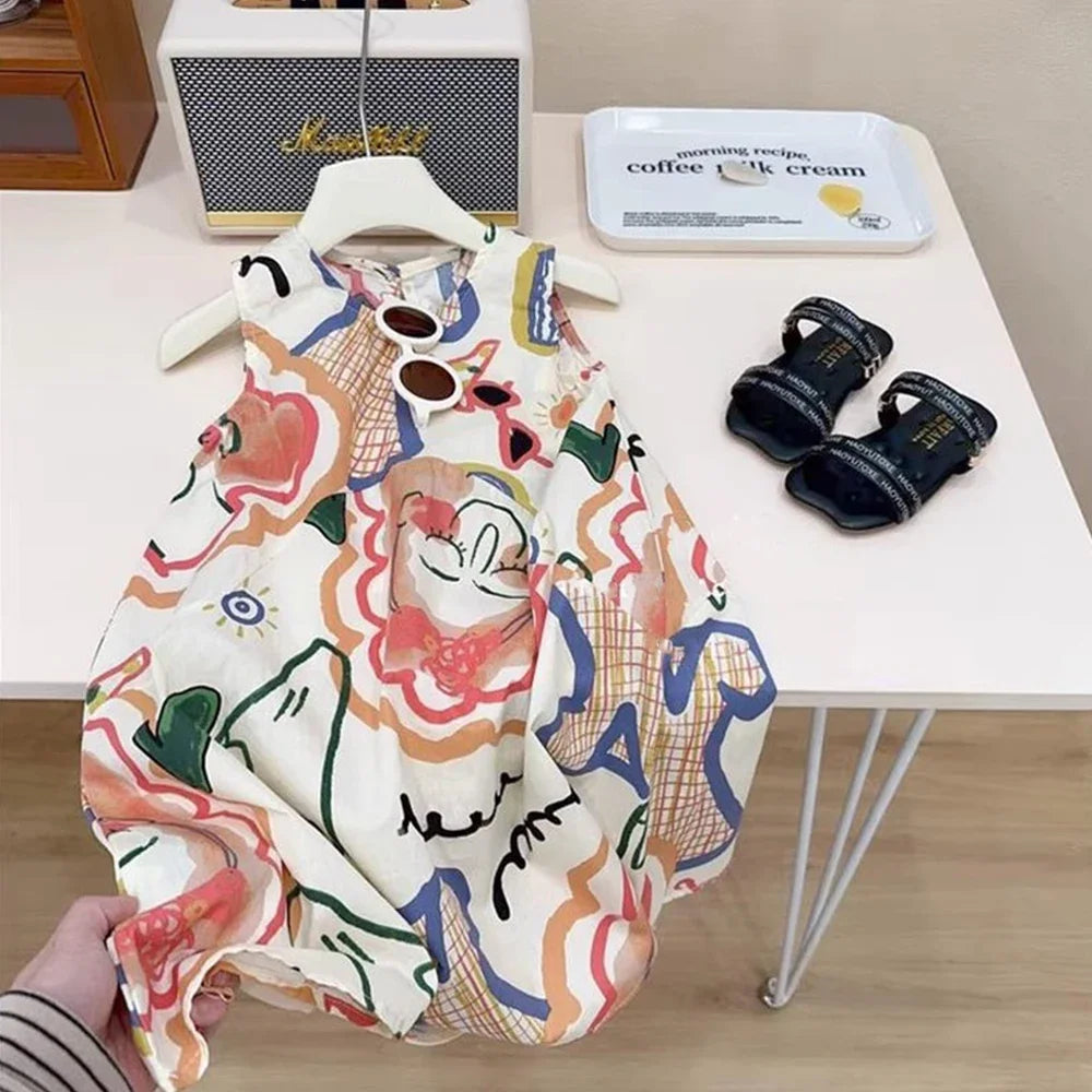 Bear Leader Girls Plaid Bow Midi Dress – Elegant Princess