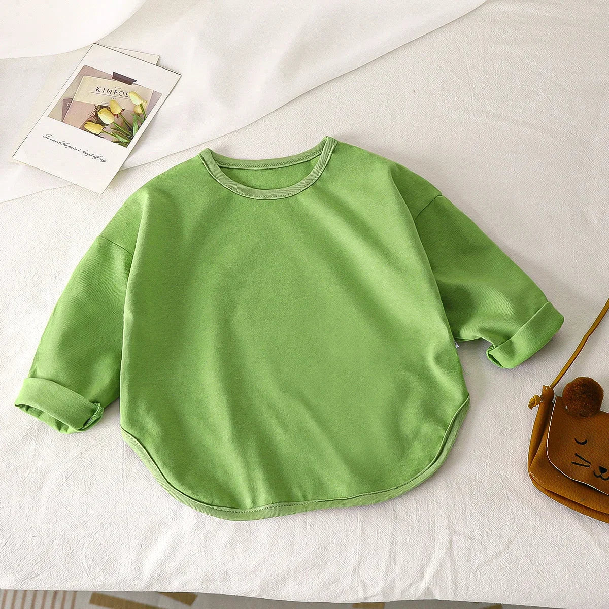 Autumn Baby Cotton Long-Sleeve Top – Boys & Girls