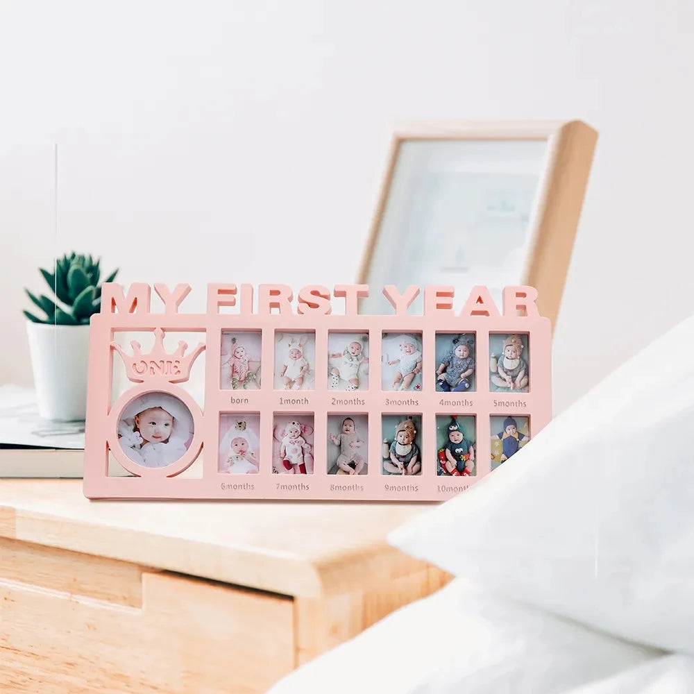 Baby Keepsake Frame – My First Year (0–12 Months)