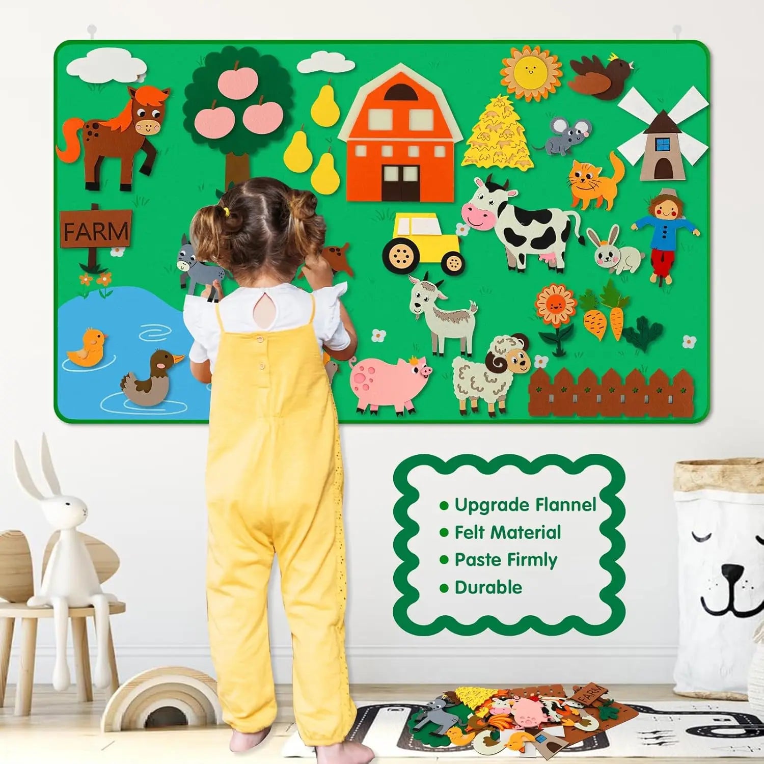 Farm Animals Felt Storyboard Play Kit