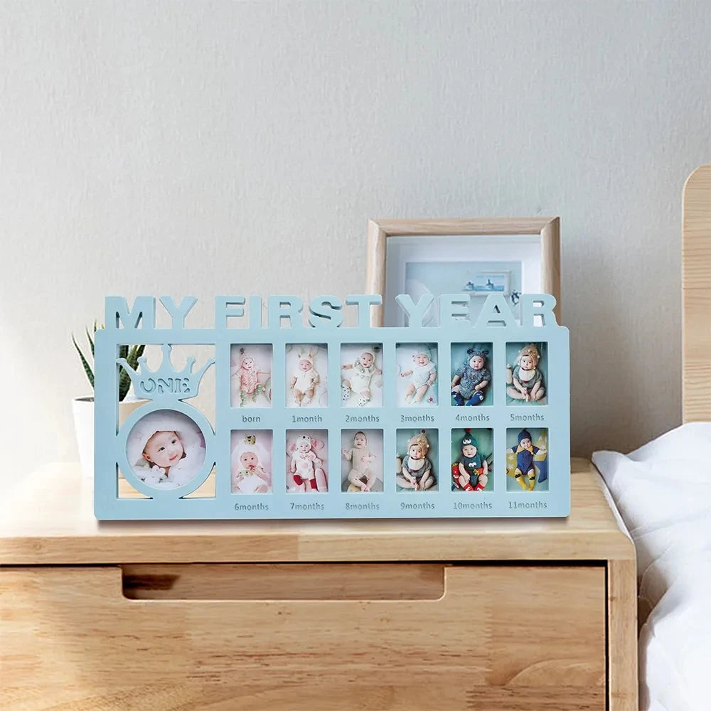 Baby Keepsake Frame – My First Year (0–12 Months)