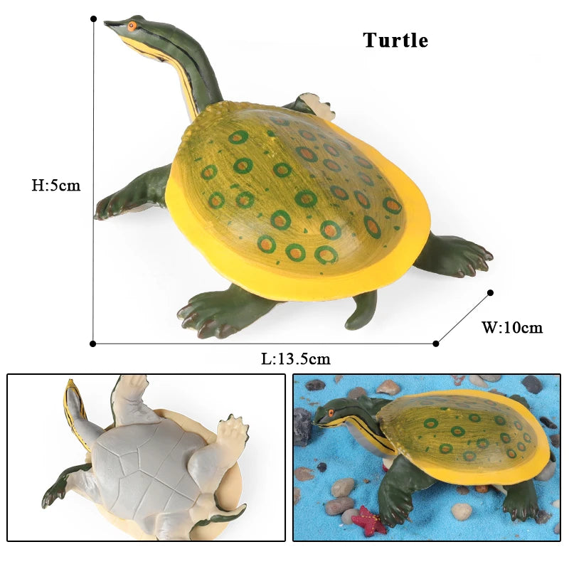 Oenux Ocean Animal Turtle Figurines