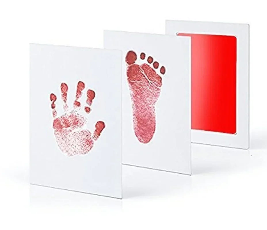 Pet Paw & Baby Footprint Handprint Pad (2pcs) – Safe Ink Memory Kit