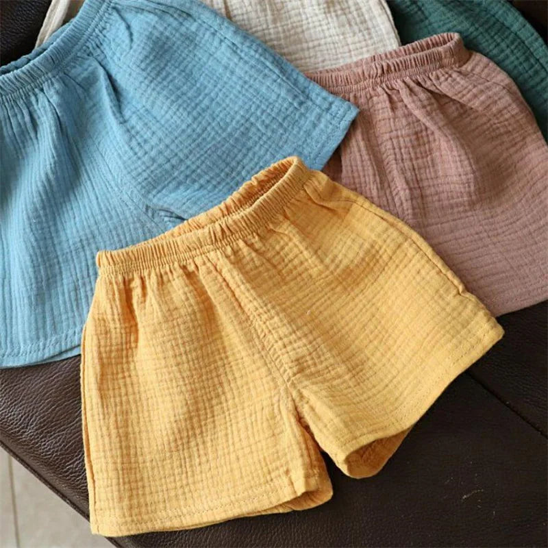 Baby Cotton Linen Summer Shorts – Boys & Girls