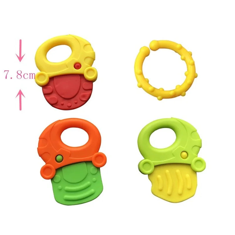 Baby Fruit Silicone Rattle Teether Toy