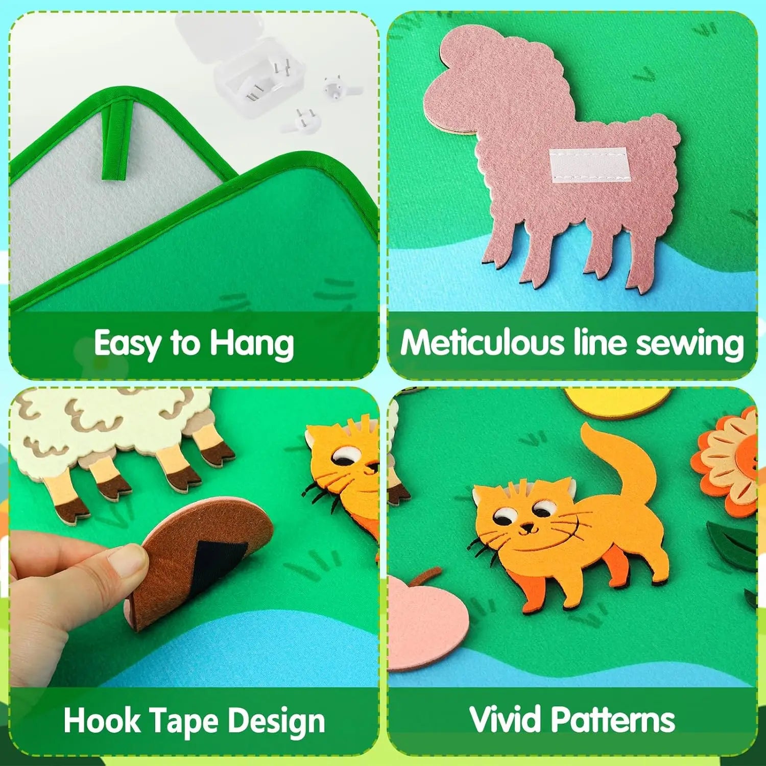 Farm Animals Felt Storyboard Play Kit