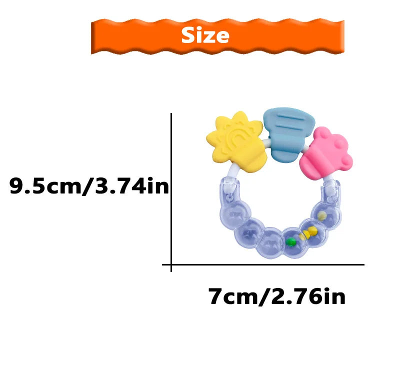 Baby Fruit Silicone Rattle Teether Toy