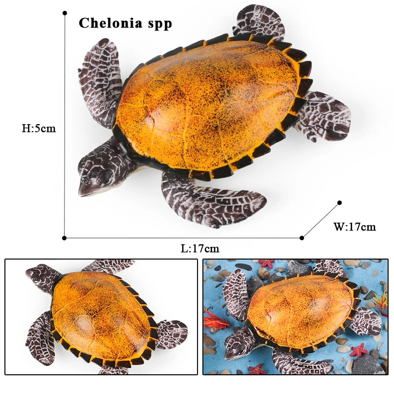 Oenux Ocean Animal Turtle Figurines