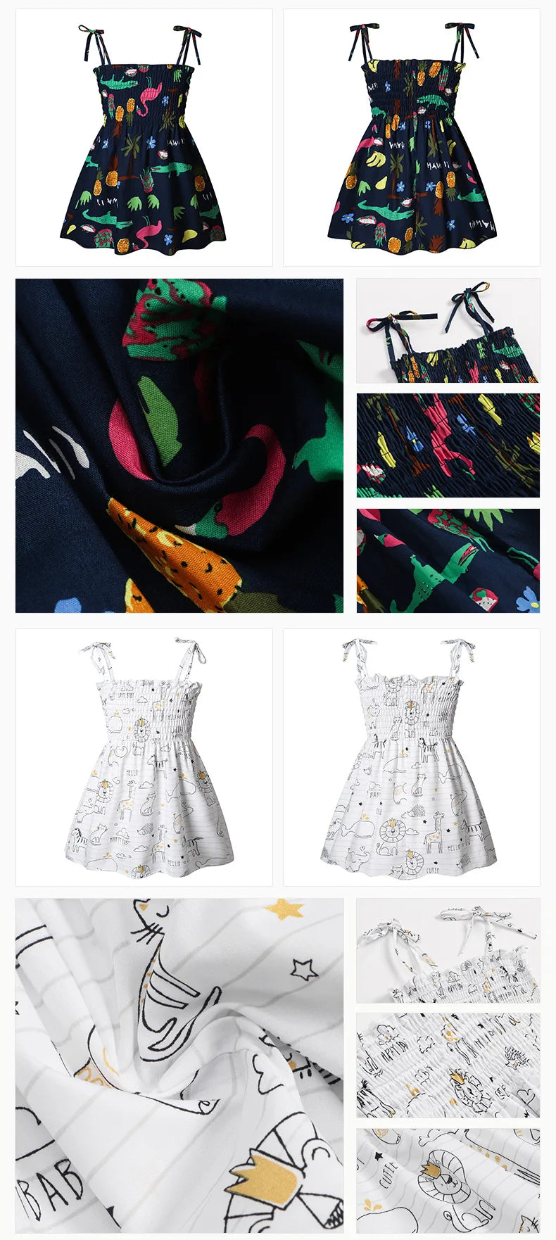 2025 Girls Summer Princess Dress – Strapless Floral