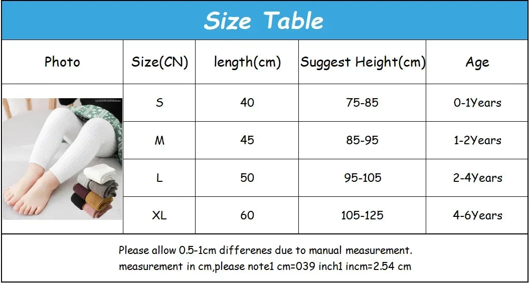 Baby Cotton Ribbed Leggings – Solid Color Pants for Kids (0–6Y)