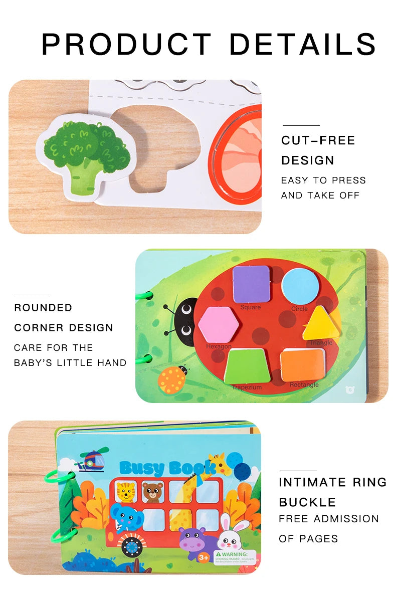 Baby Busy Book – Learning & Quiet Activity Book