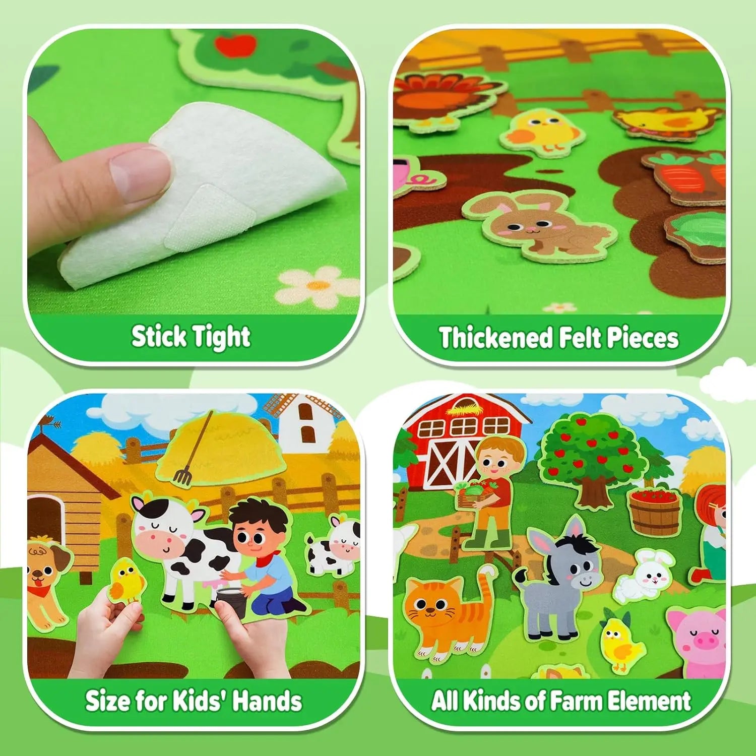 Farm Animals Felt Storyboard Play Kit