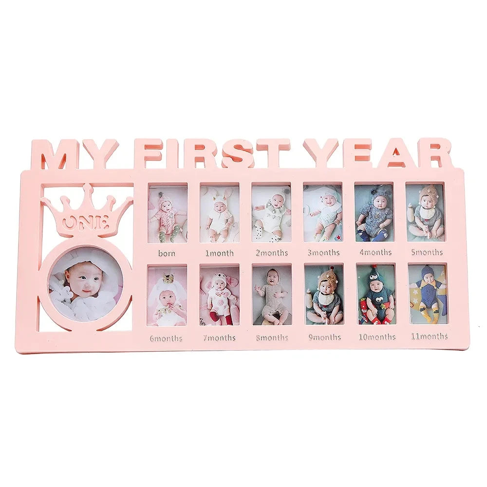 Baby Keepsake Frame – My First Year (0–12 Months)