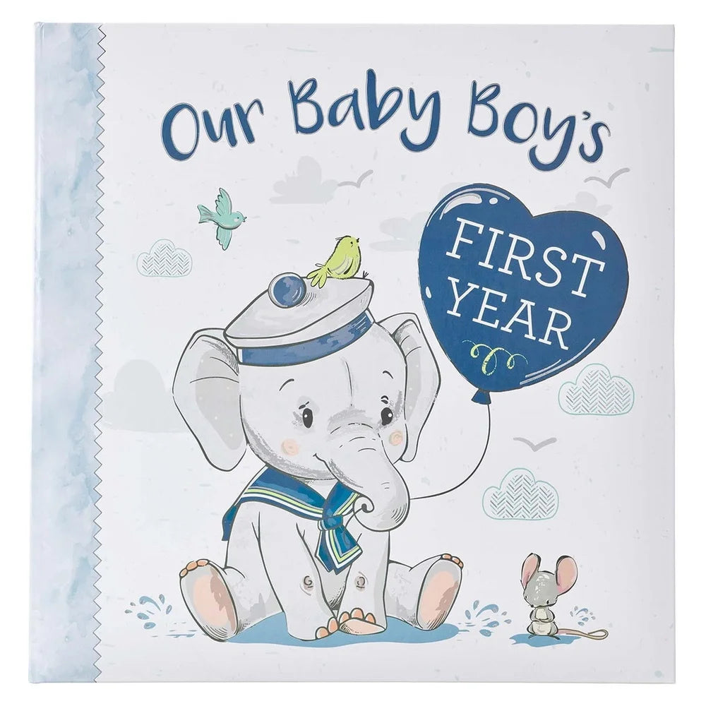 Baby Boy Memory Book – First Year Keepsake Album