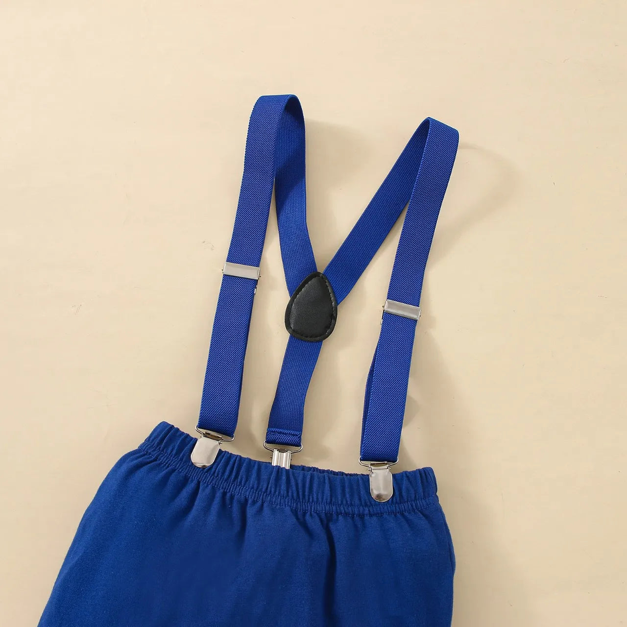 Baby Boy 1st Birthday Outfit – Balloon “1” Bodysuit & Suspender Shorts