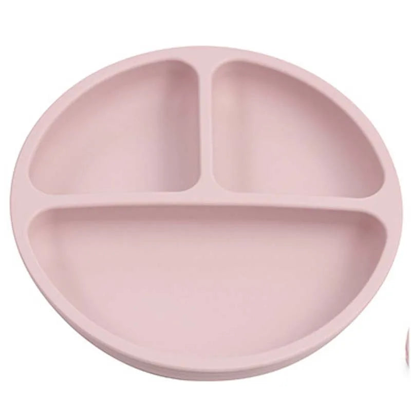 Baby Silicone Suction Plate – Cartoon Smile Face Toddler Bowl