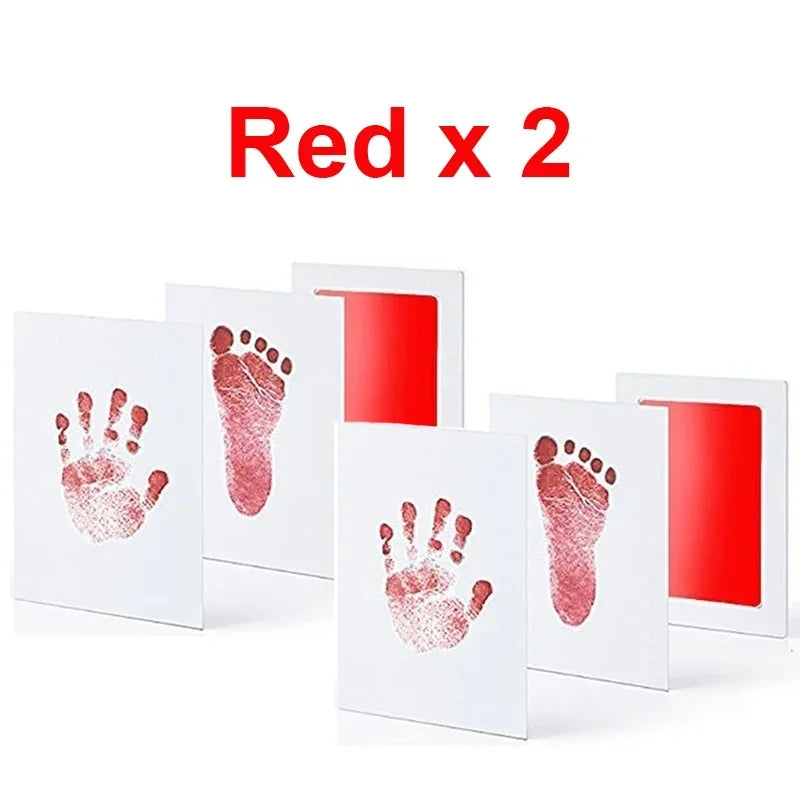 Pet Paw & Baby Footprint Handprint Pad (2pcs) – Safe Ink Memory Kit